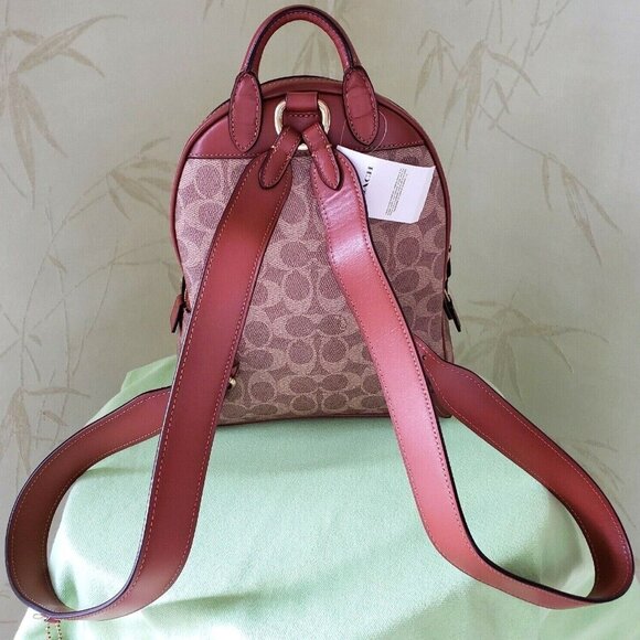 COACH CARRIE BACKPACK 23 W/SOUVENIR 7 PIN CUSTOMIZATION:NWT 1029 1-OF-A-KIND - Picture 9 of 13